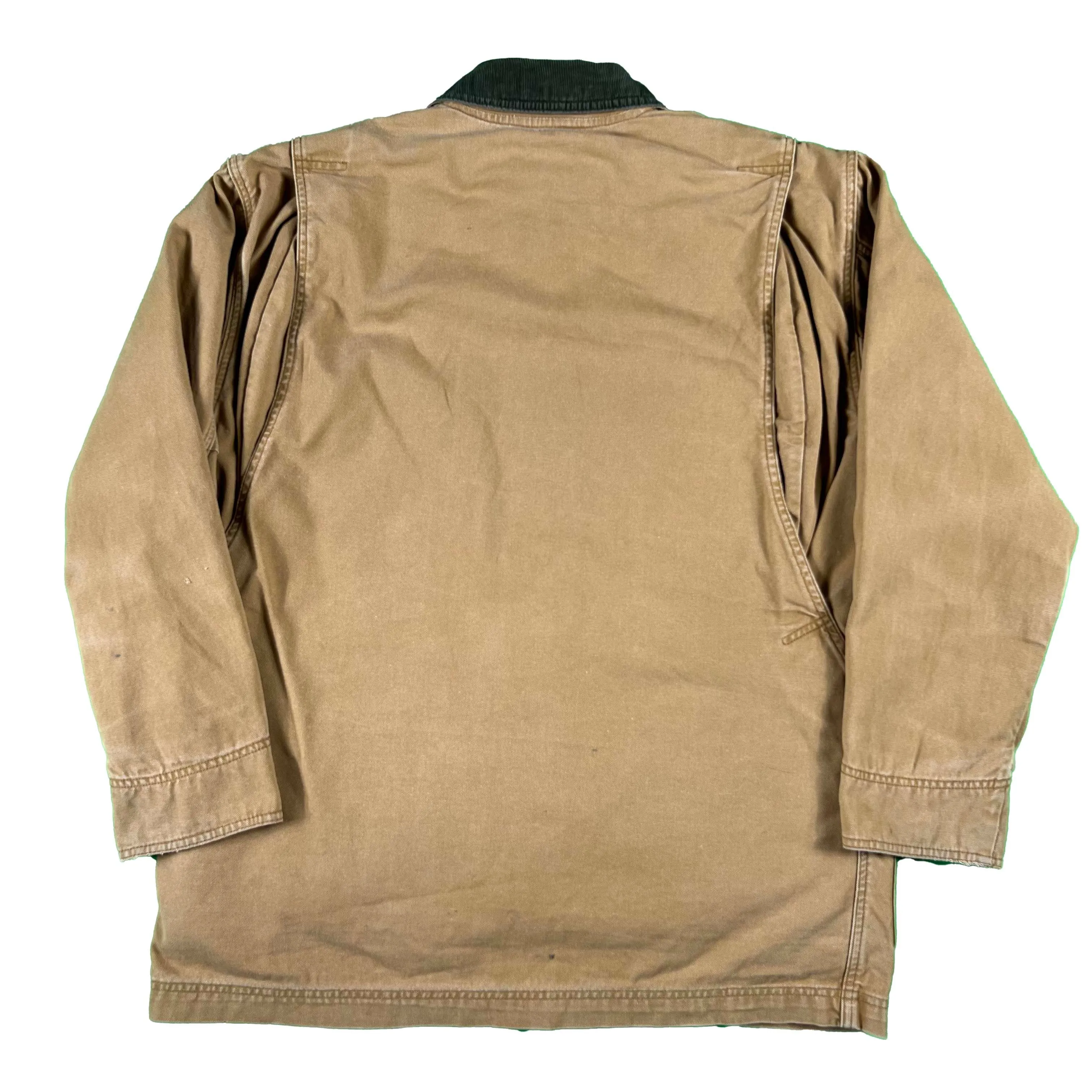 00s LL Bean Tan Canvas Barn Coat- L