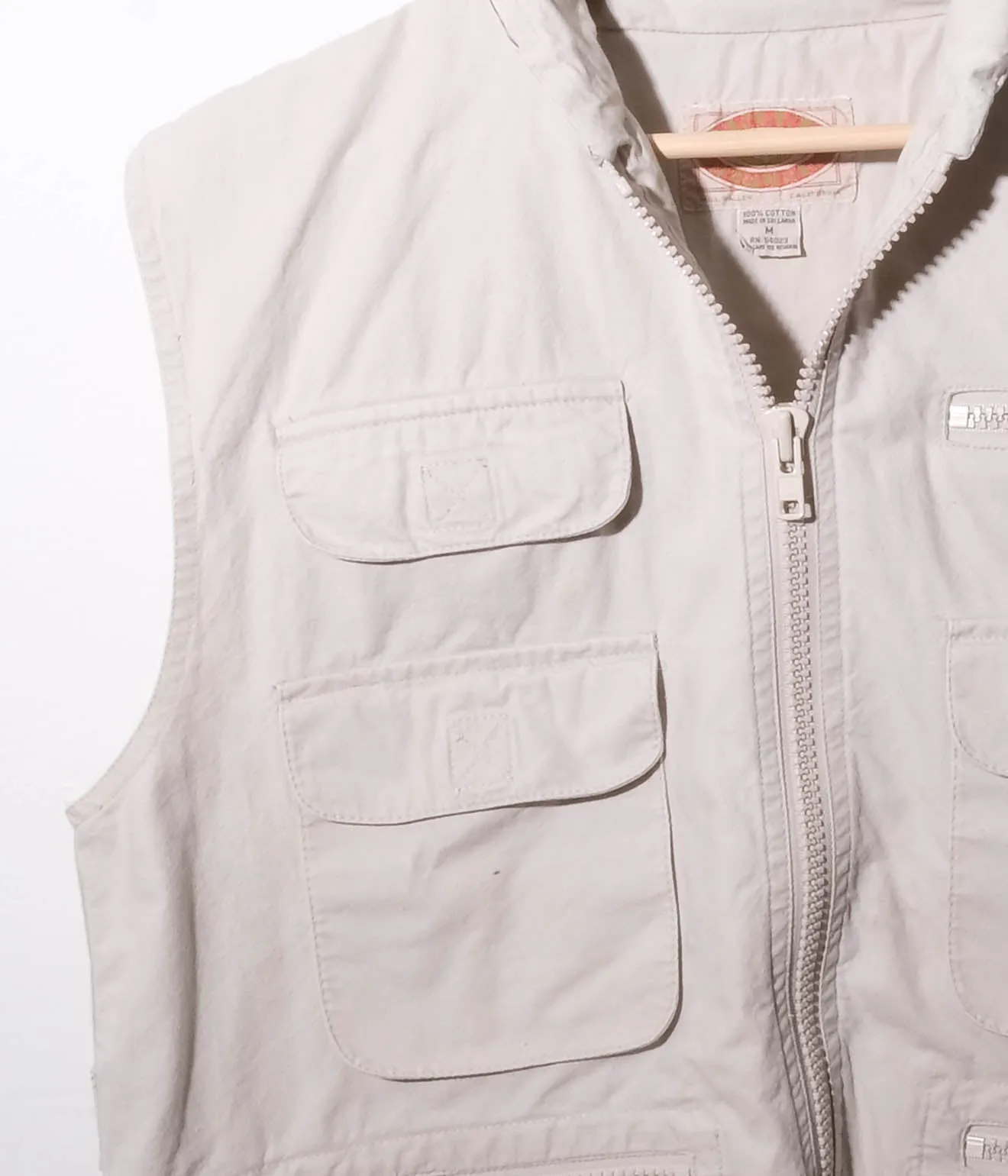 80's Banana Republic Safari Vest (Natural)