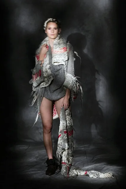 Amano suri Alpaca kimono coat
