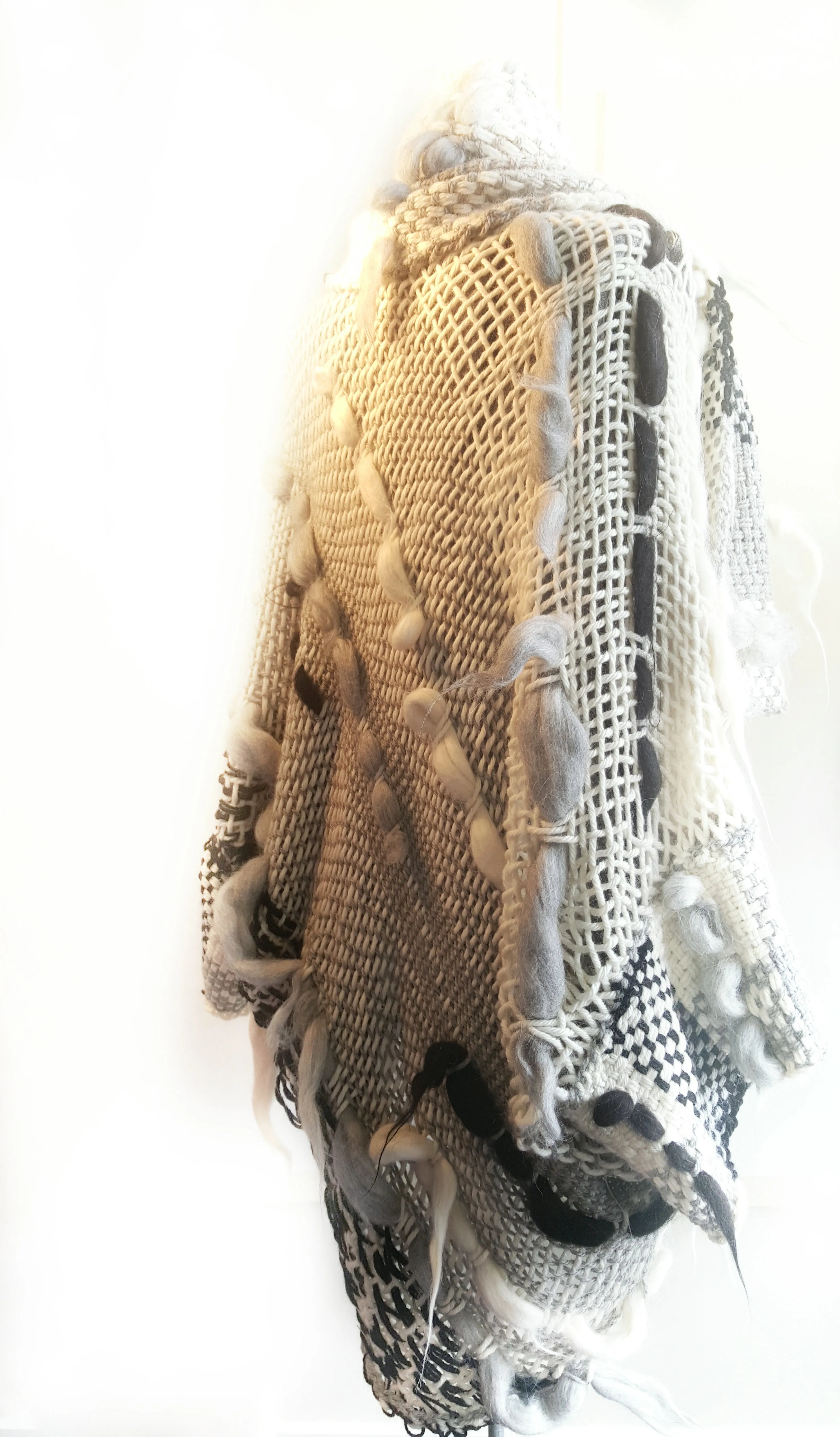 Amano suri Alpaca kimono coat