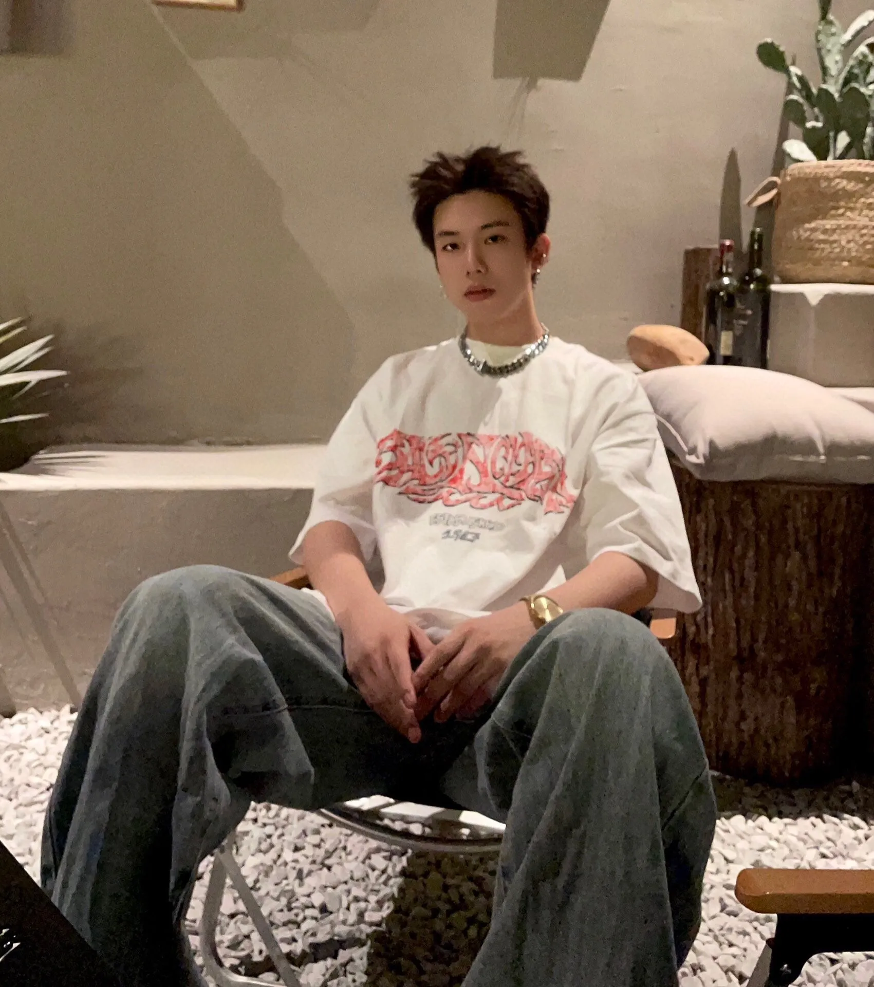 Balenciaga Graffiti Logo T-Shirt