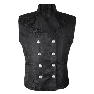 Black Half Sleeve Casual Jacket