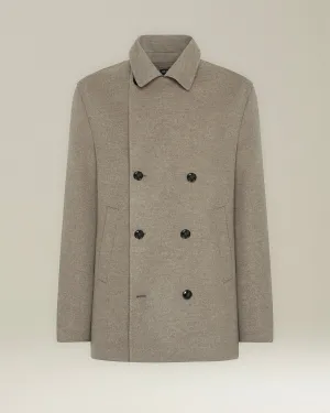CASHMERE BLEND PEA COAT