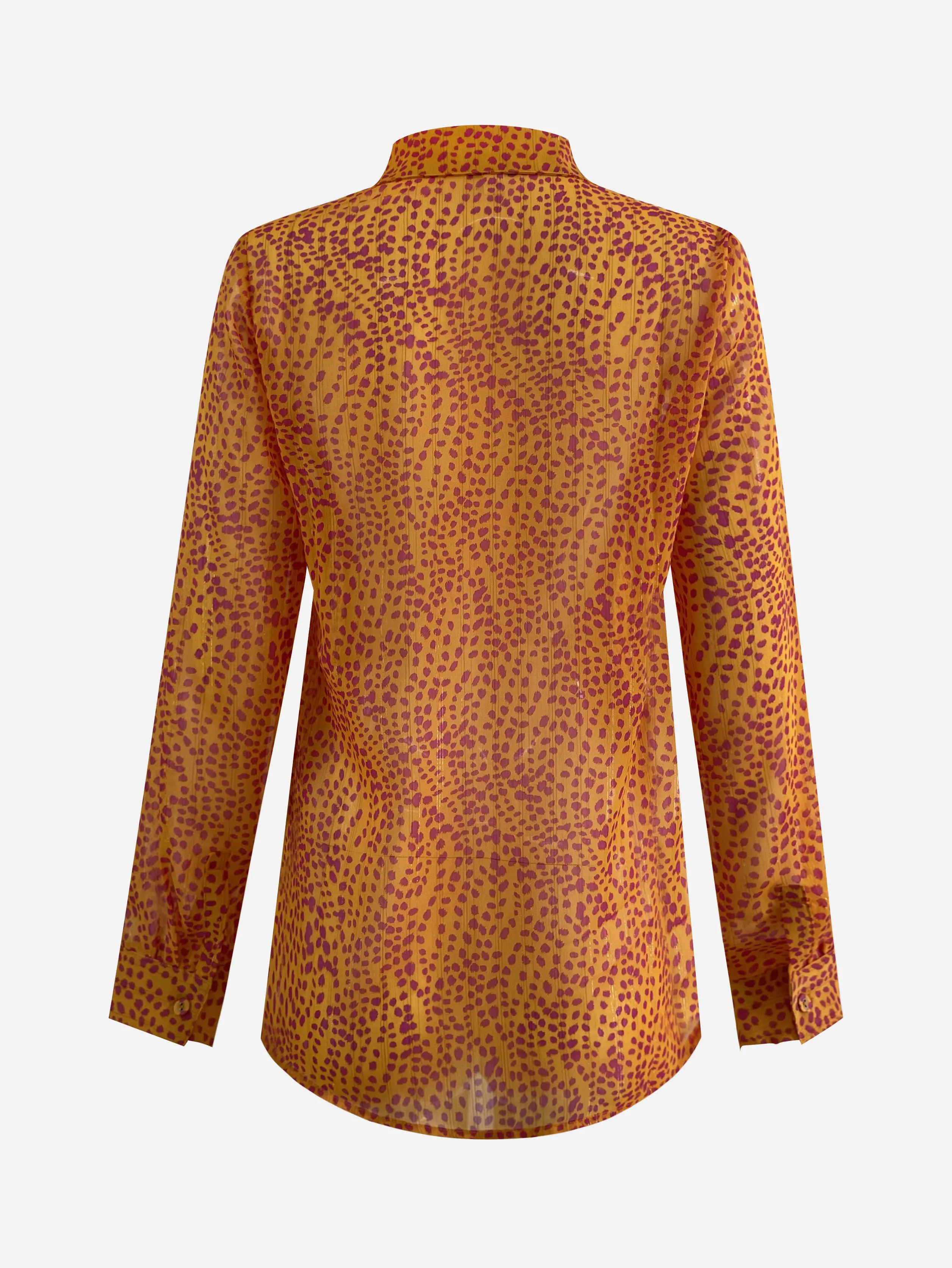 Checkered Shirt Wild Dots Mandarin