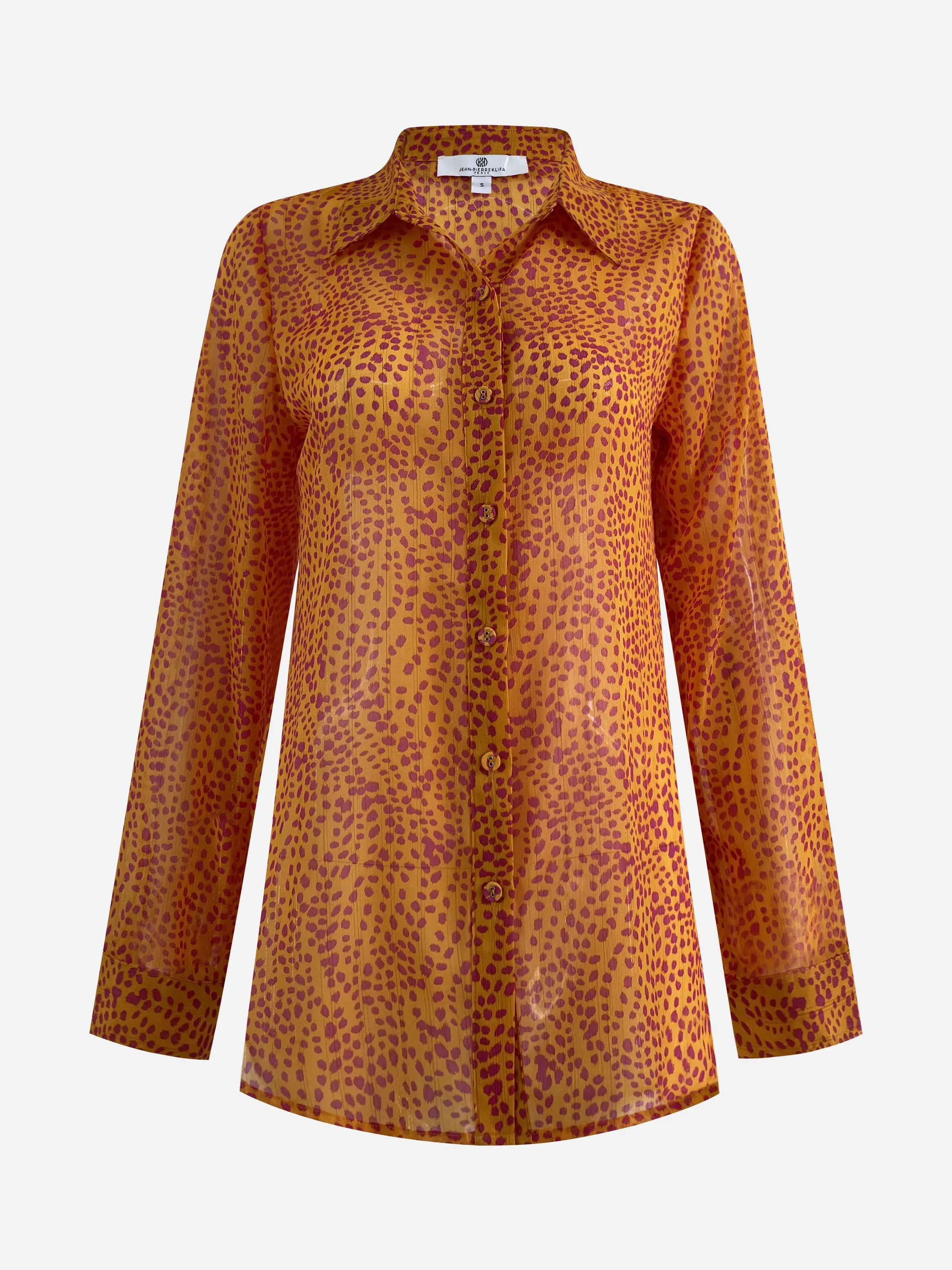 Checkered Shirt Wild Dots Mandarin
