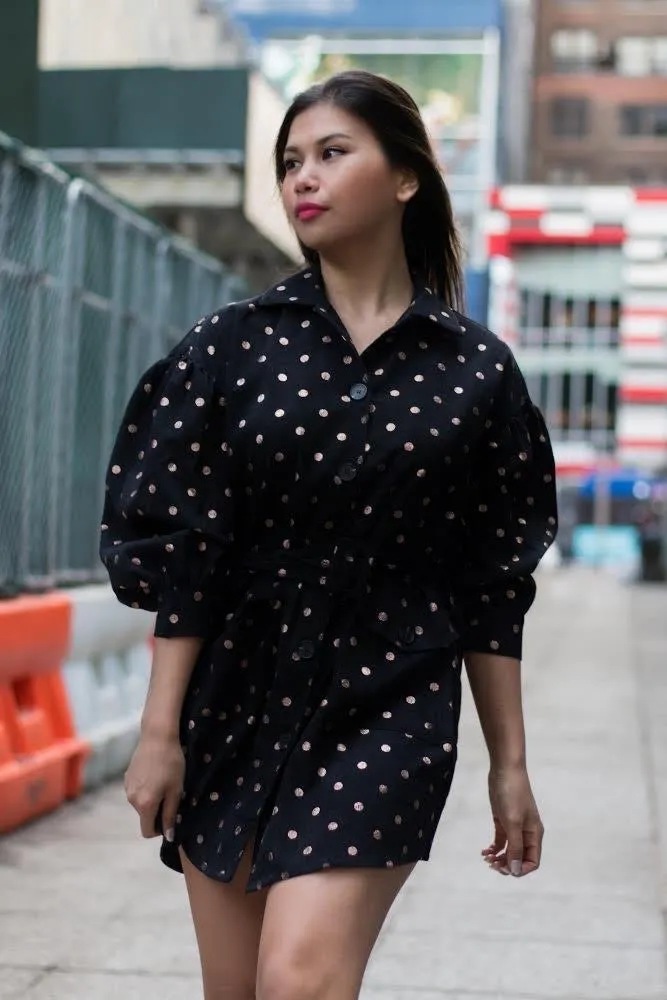 Corduroy Belted Jacket-Dress
