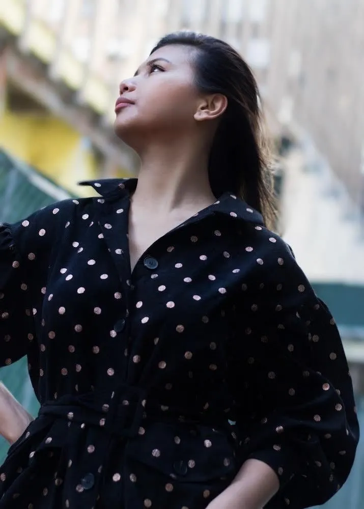 Corduroy Belted Jacket-Dress
