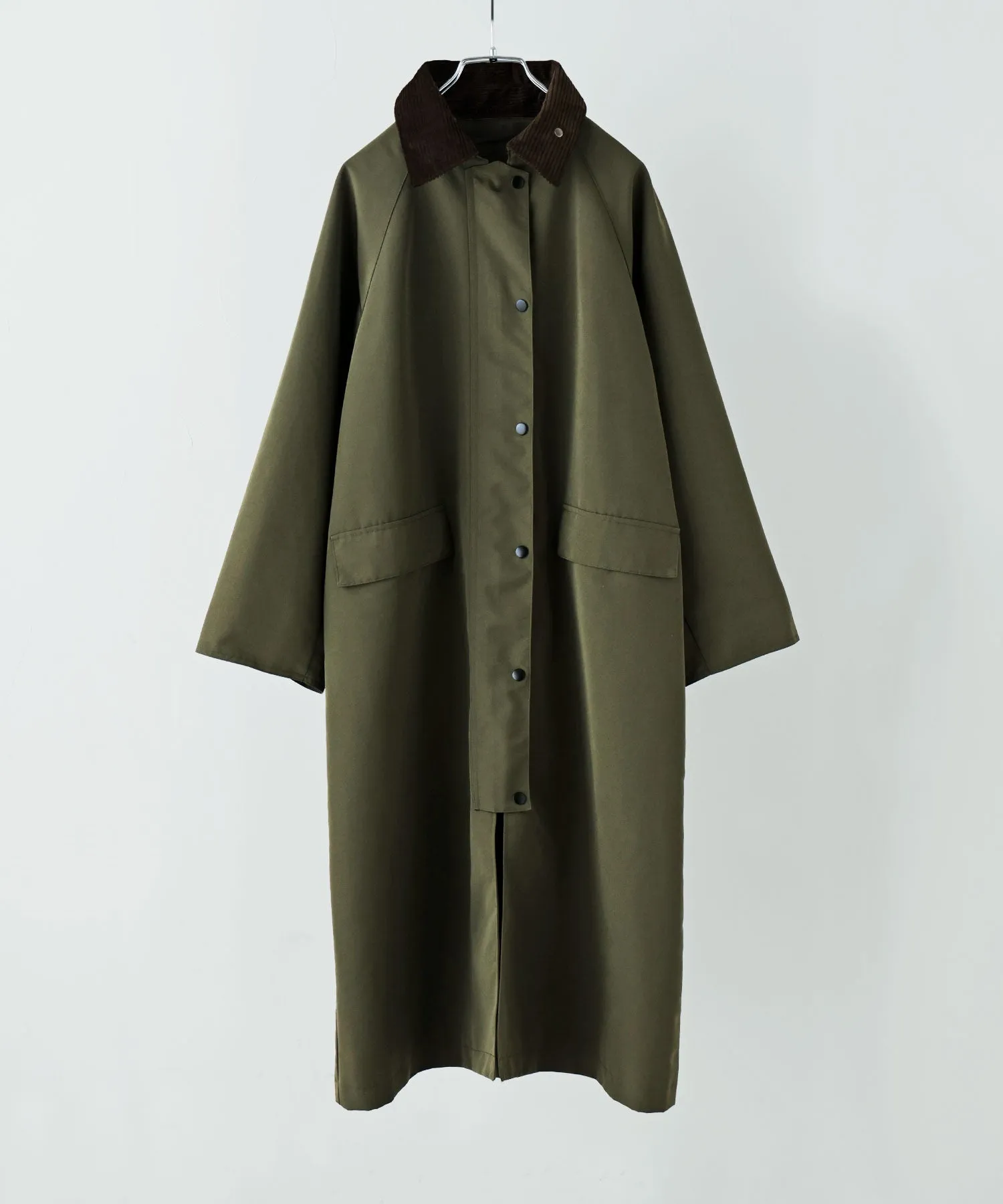 Corduroy collar work coat