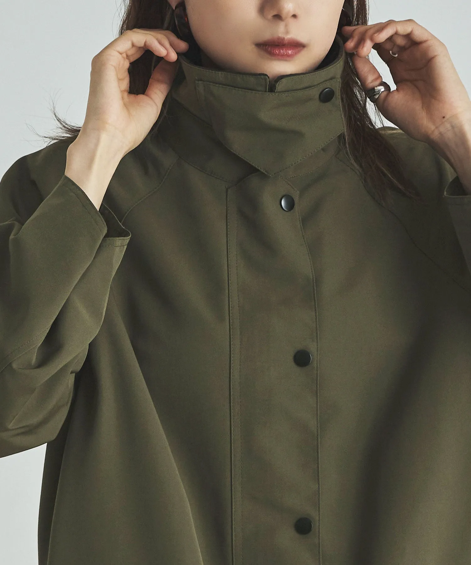 Corduroy collar work coat