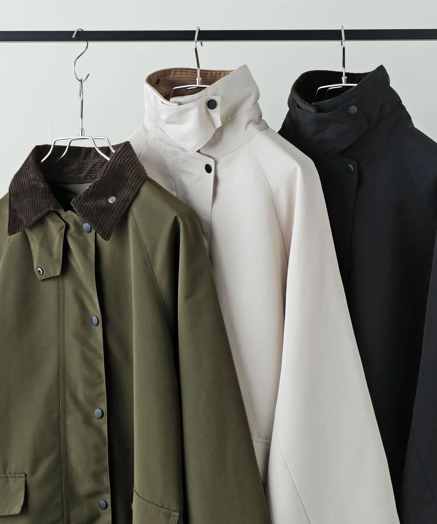 Corduroy collar work coat