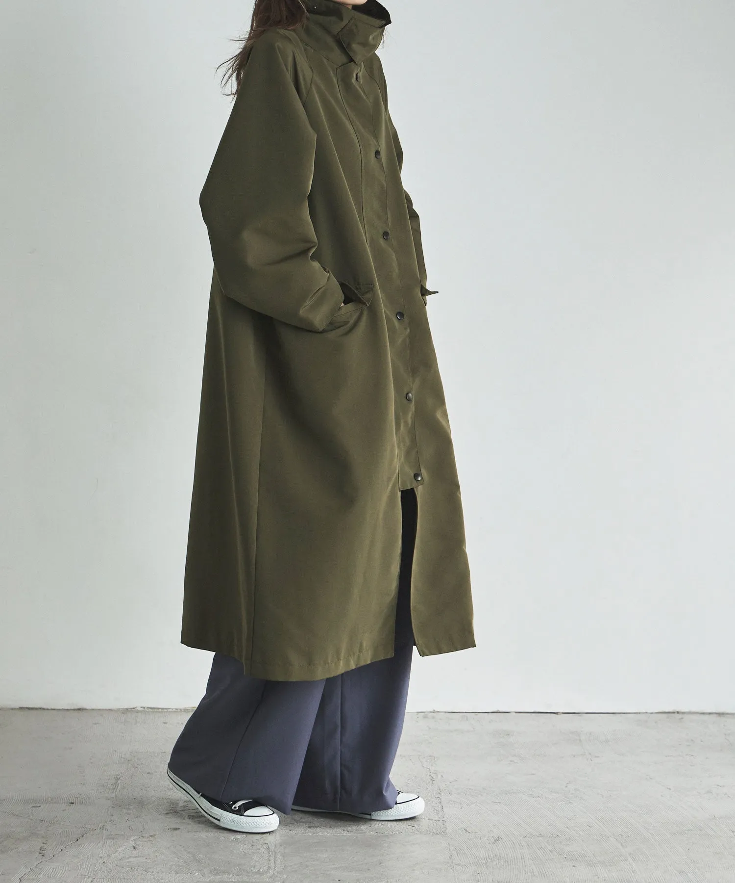 Corduroy collar work coat
