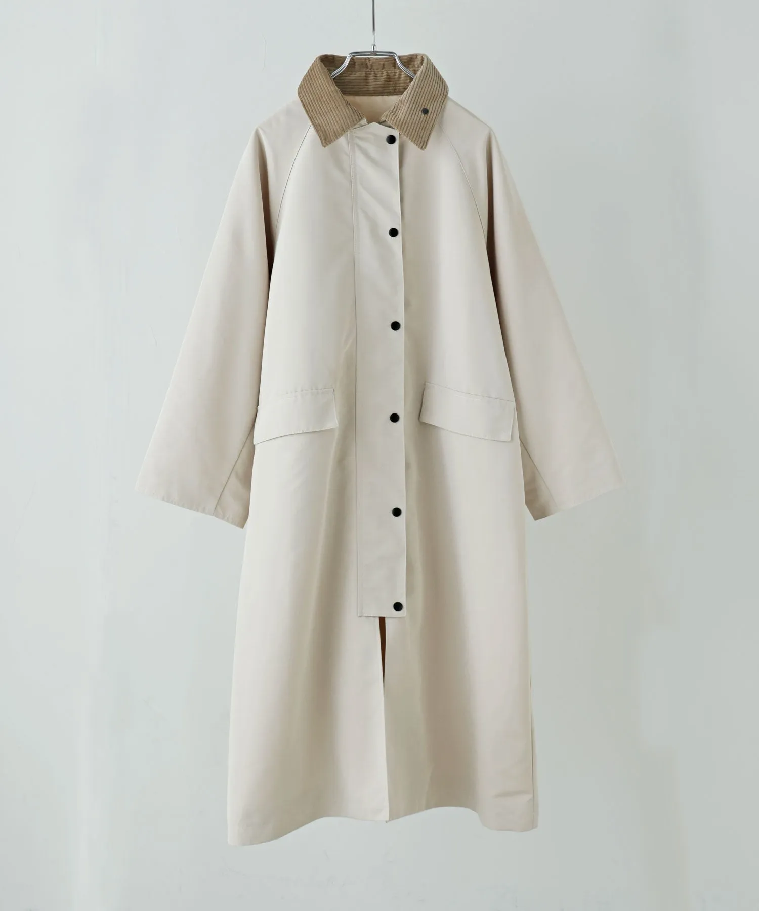 Corduroy collar work coat