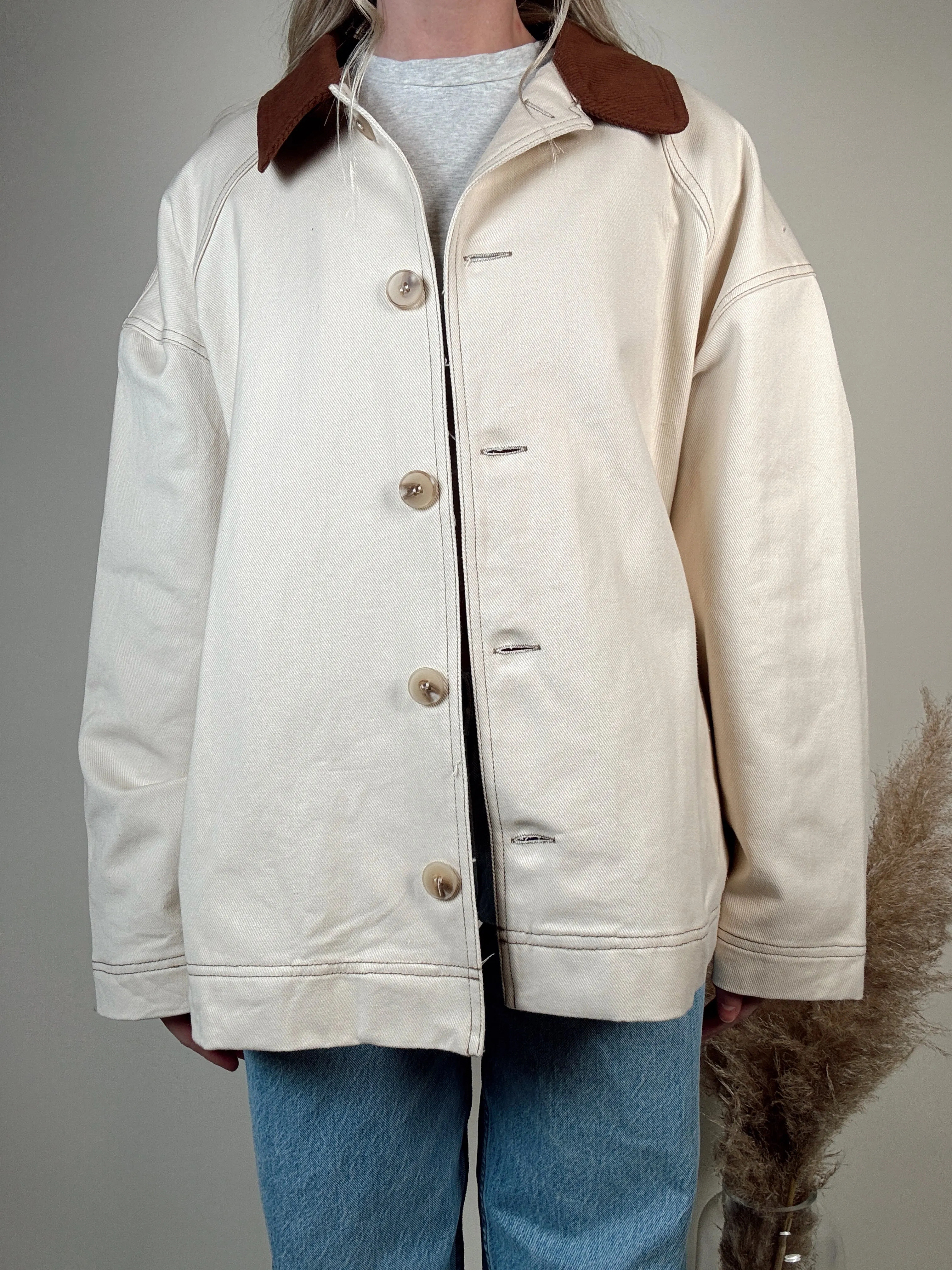 Corduroy Collared Barn Jacket