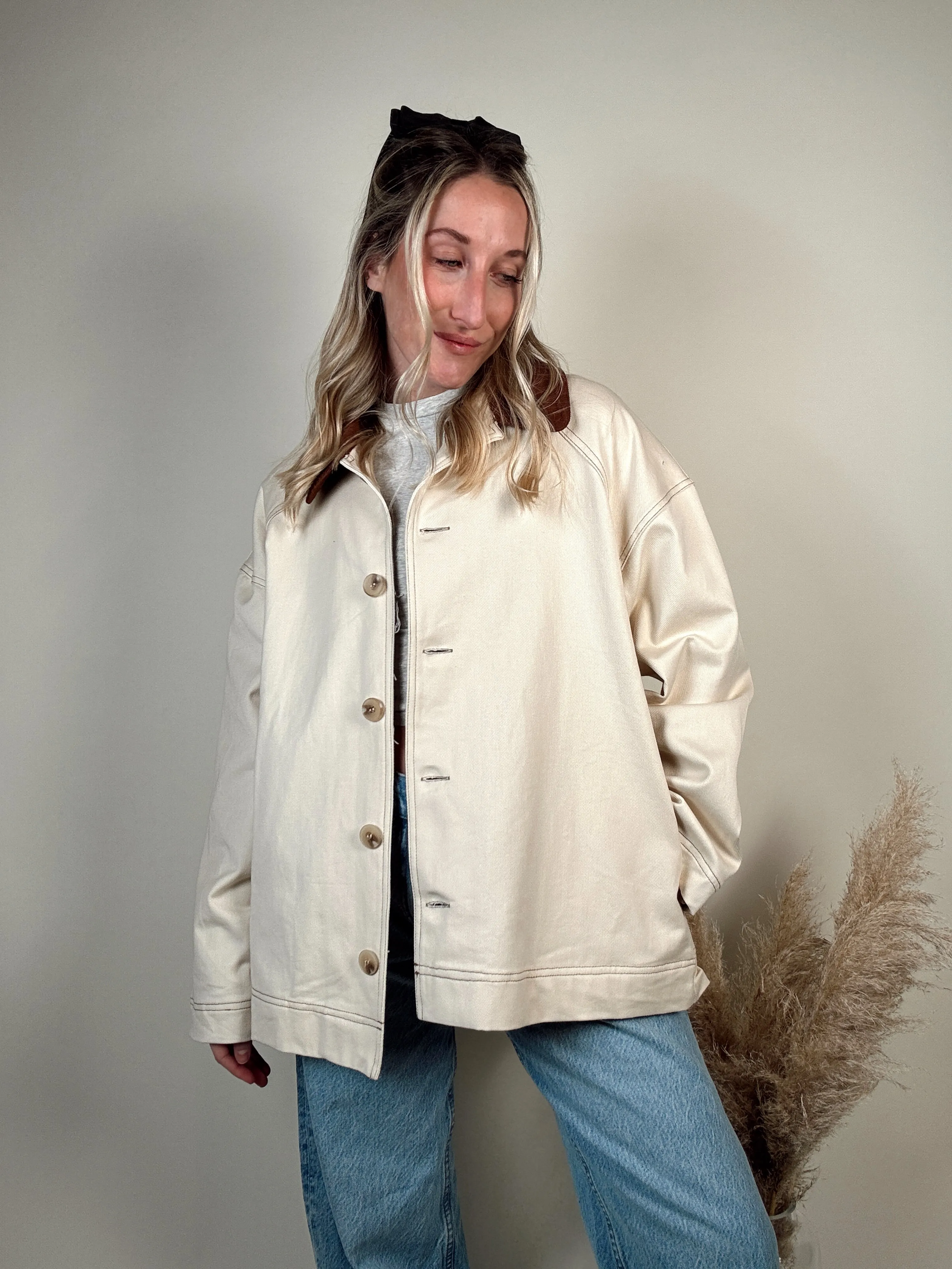 Corduroy Collared Barn Jacket
