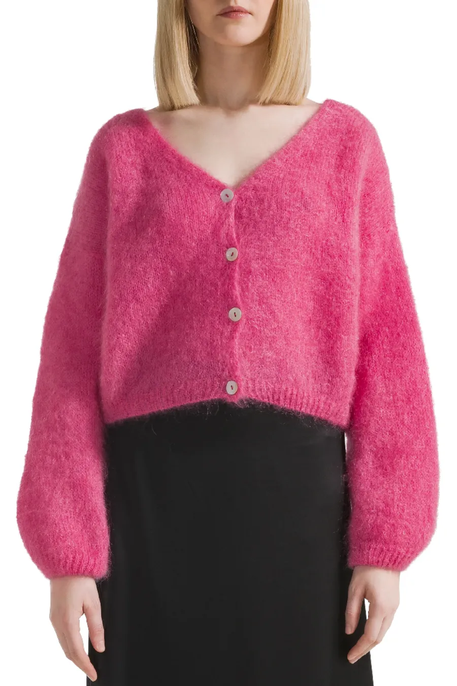 Cornelia Cropped Cardigan Pink
