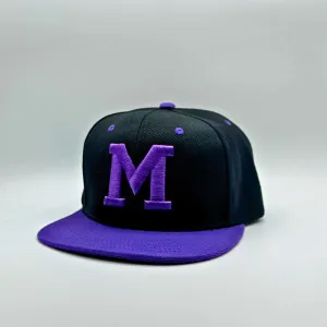 Custom Initial Two Tone Flat Bill Snapback