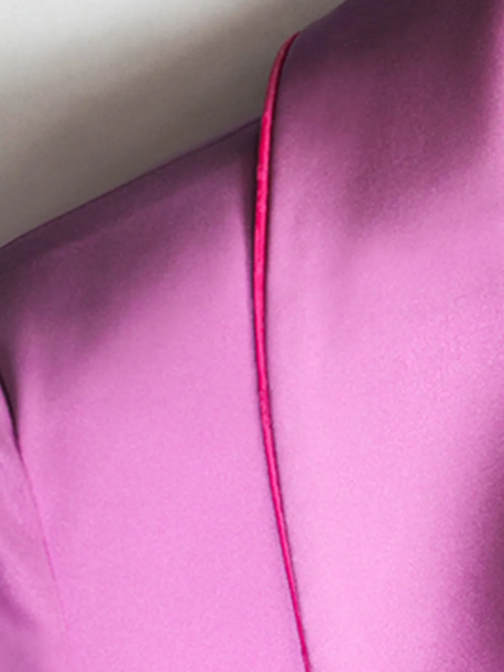 DALIDA Double-breasted Satin Blazer   Pants Matching Set in Pink