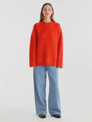 Elle Mohair Blend Knit | Poppy