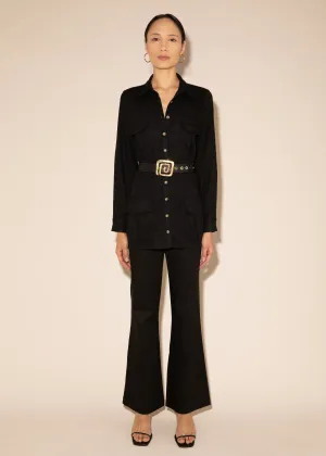 ELOISE BLACK LINEN JACKET