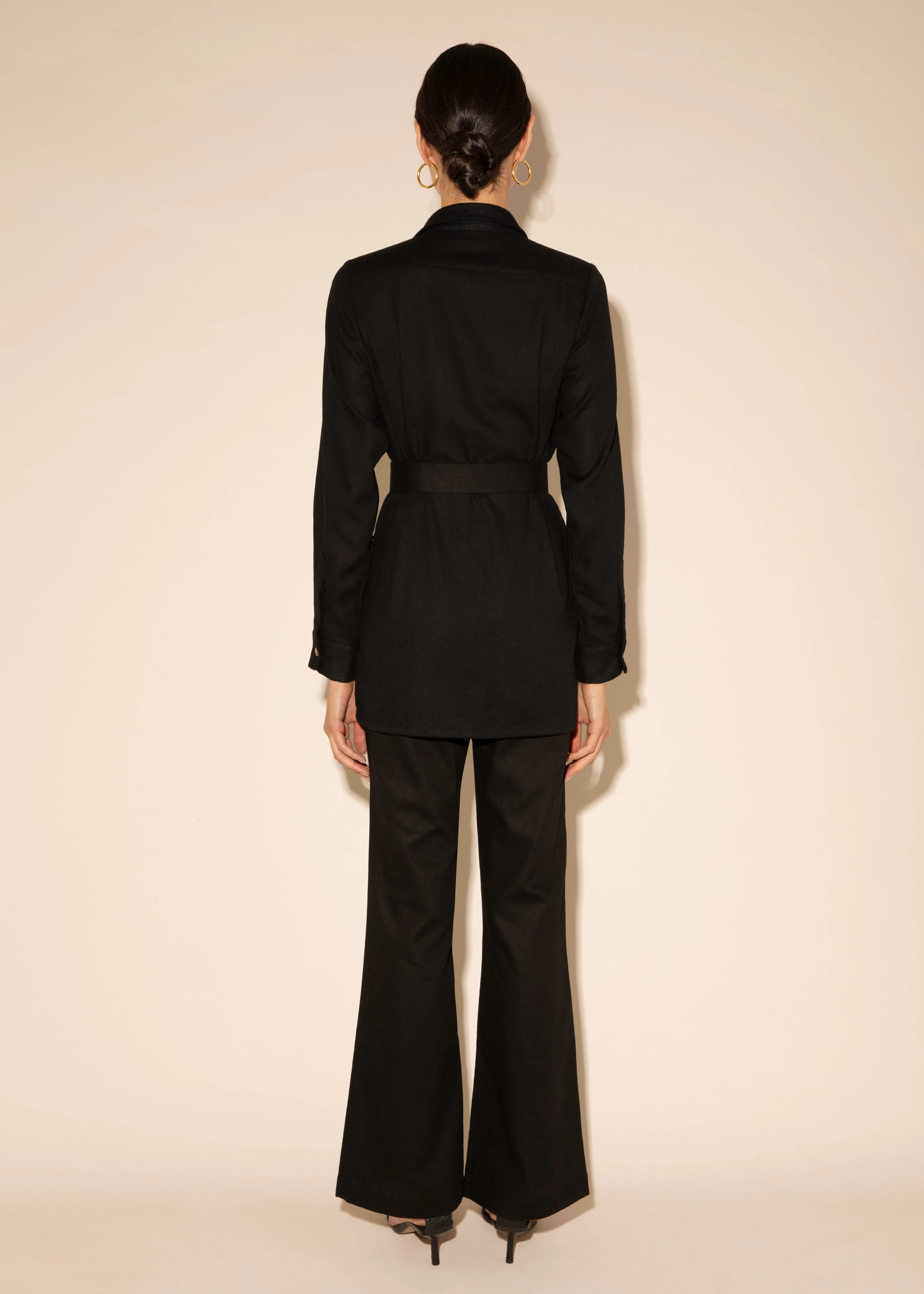 ELOISE BLACK LINEN JACKET