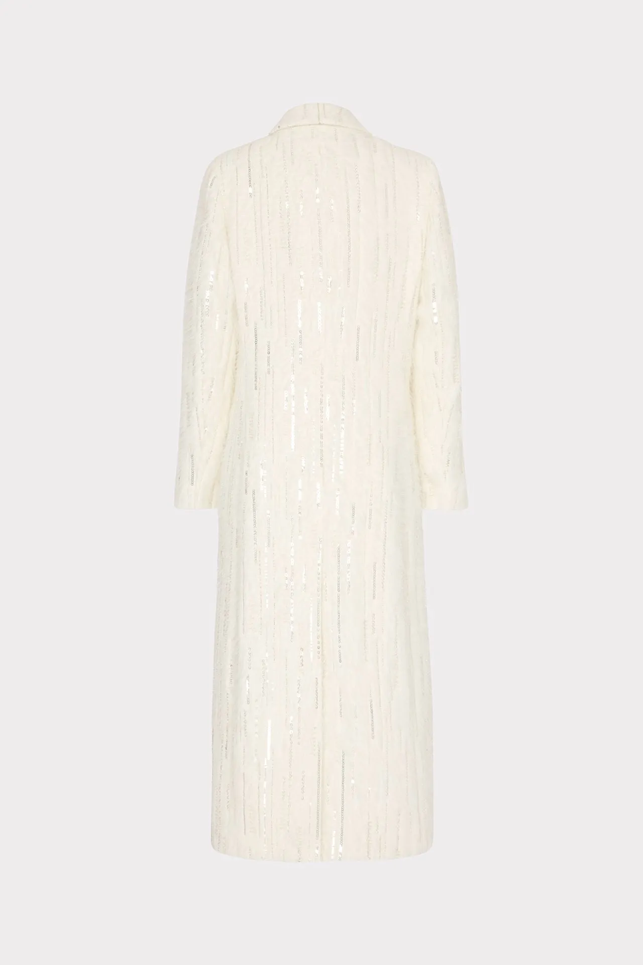 Embellished Faux Mohair Coat