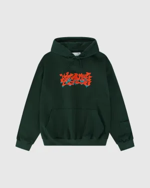 Forest Green Graffiti Logo Hoodie