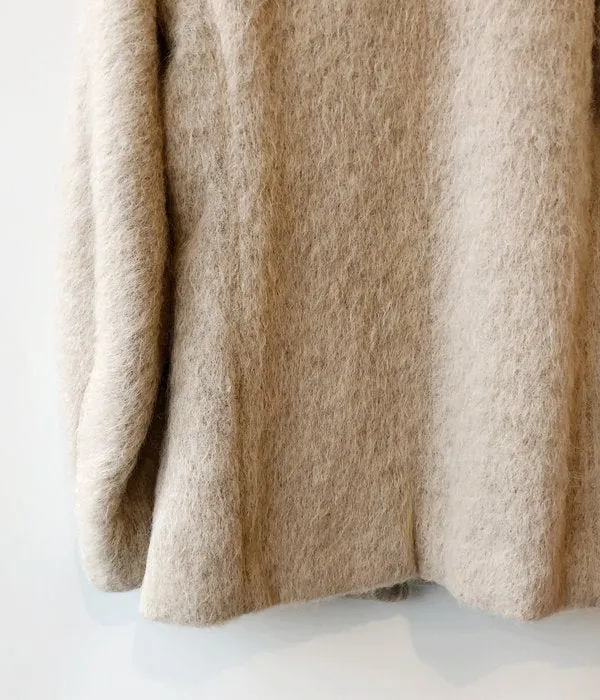 FUMIKA_UCHIDA/MOHAIR SHAGGY JACKET COAT(BEIGE/gold)