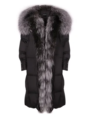 Fur Trim Long Down Jacket
