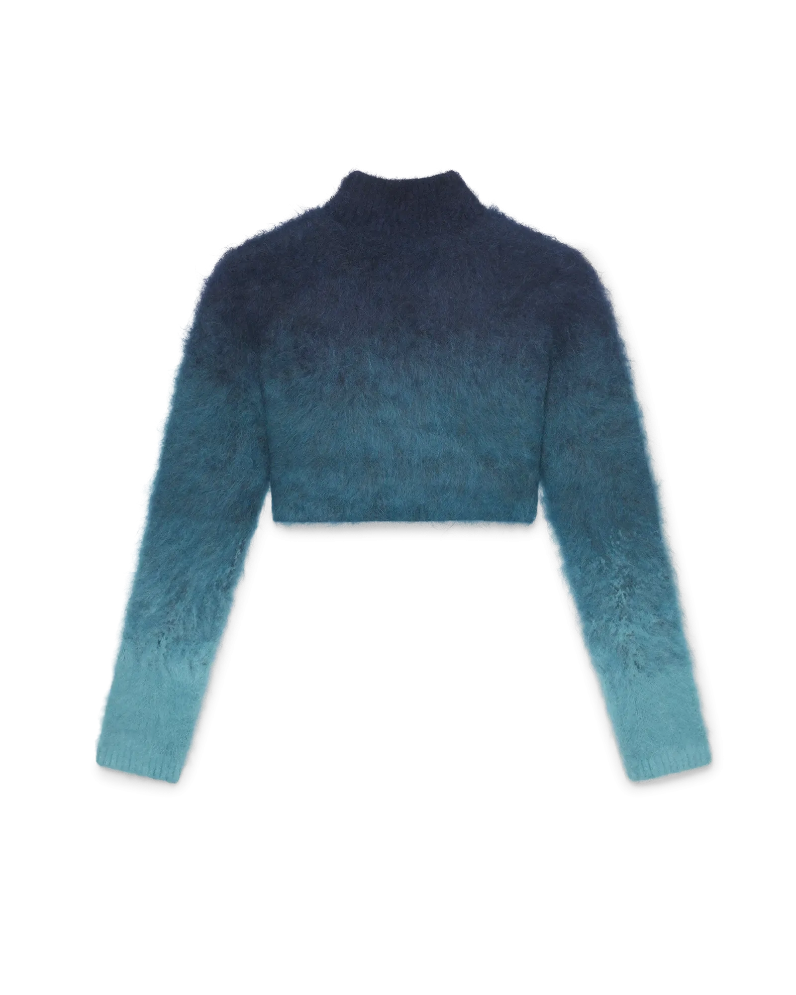 Gradient Mohair High Neck Jumper