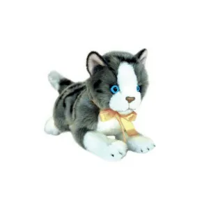 Grey Norwegian Forest Kitten Handmade Lifelike Size 23cm/9"