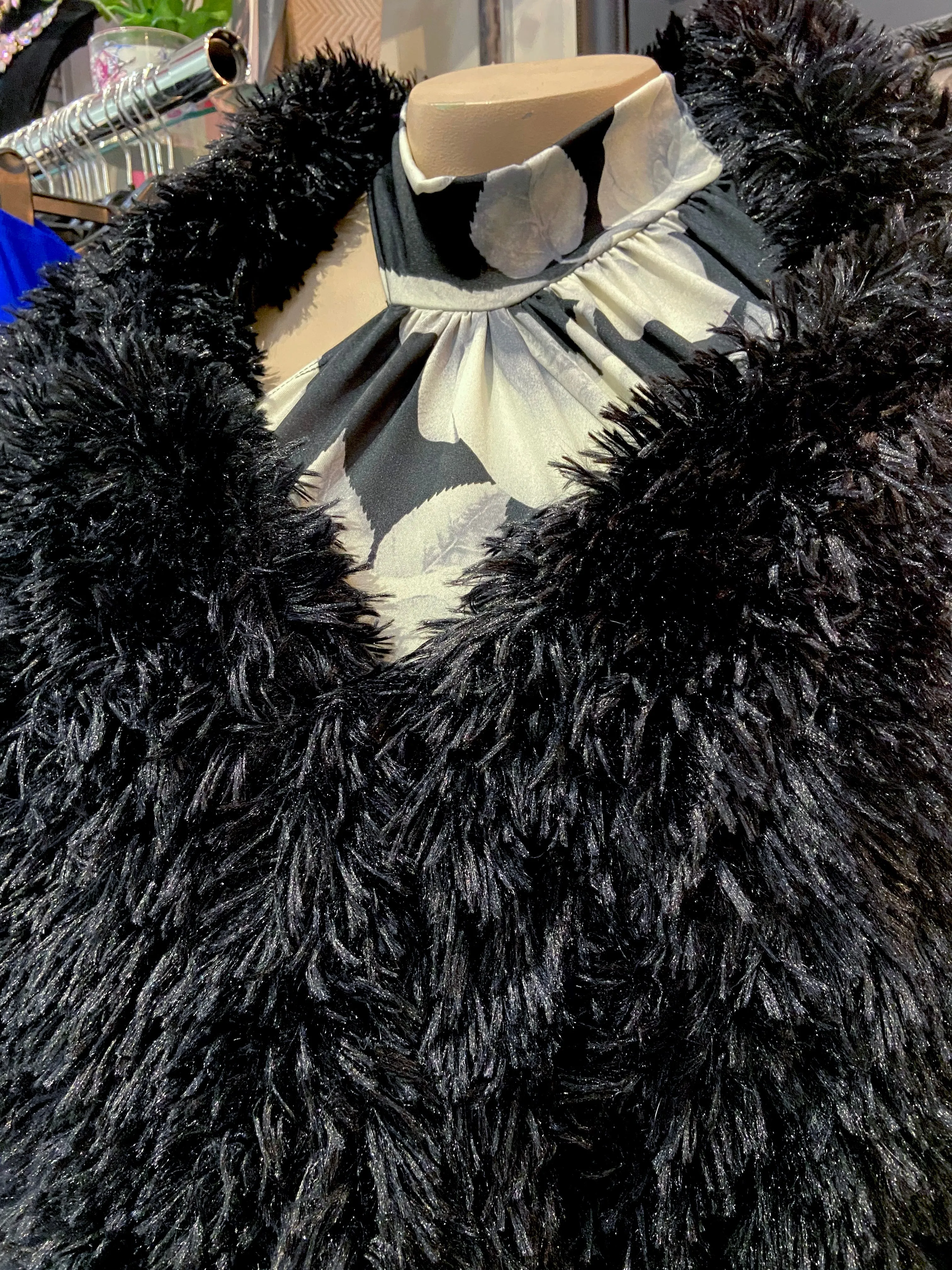 Handmade Reversible Plus Size Faux Fur Stole