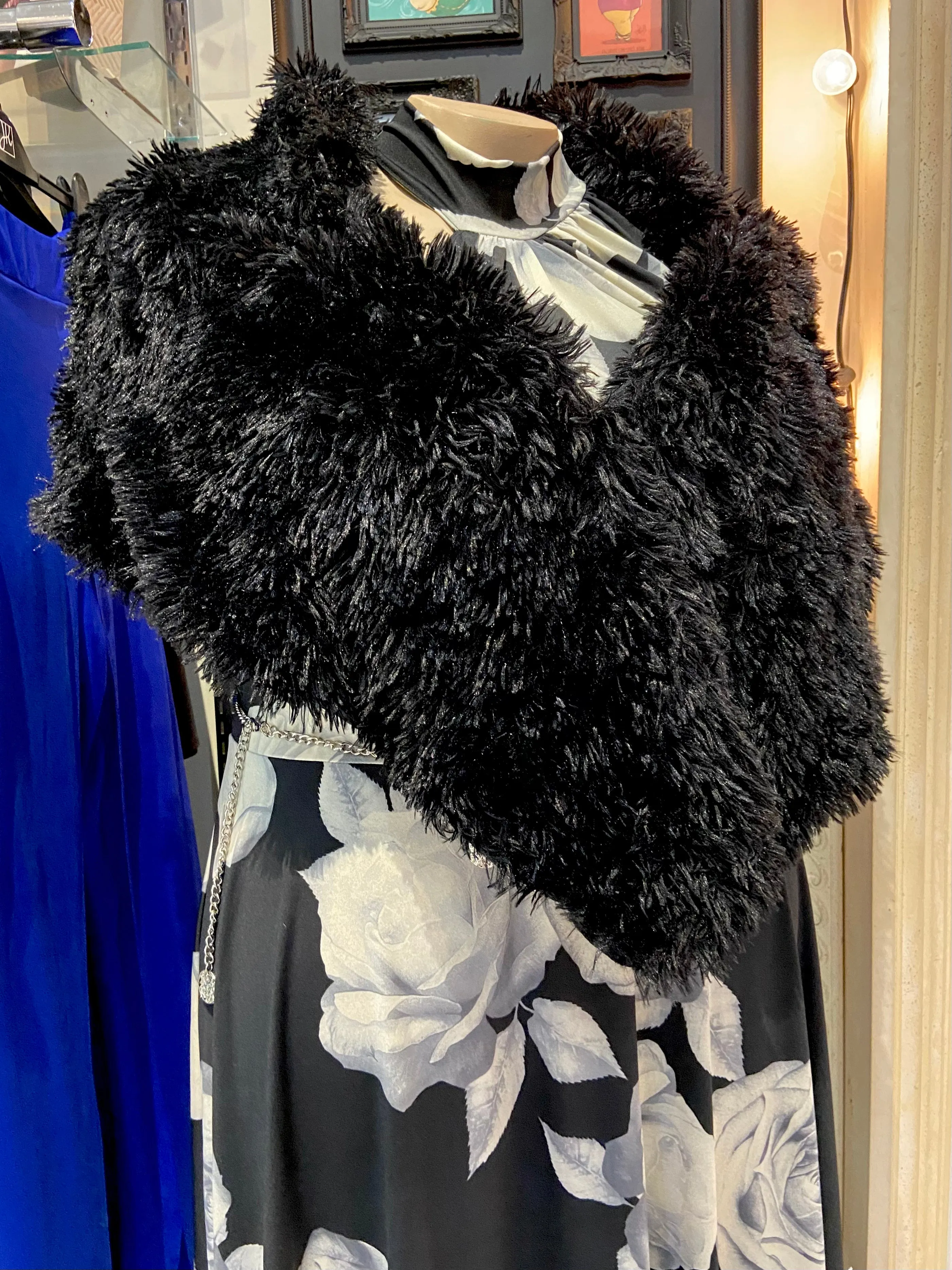 Handmade Reversible Plus Size Faux Fur Stole