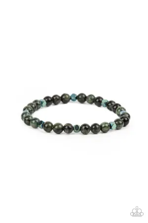 Interstellar Solitude - Green Paparazzi Bracelet
