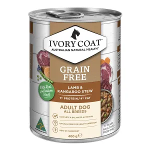 Ivory Coat Grain Free Lamb & Kangaroo Stew Adult Wet Dog Food
