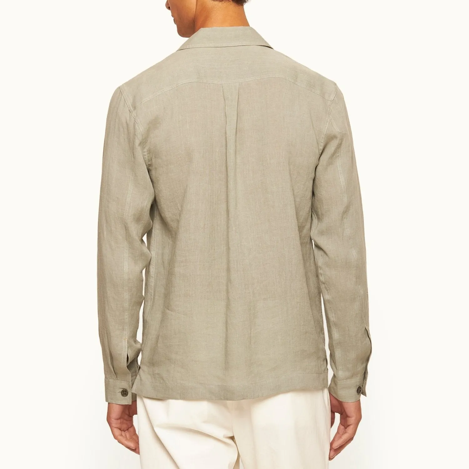 James Bond Muay Thai Linen Safari Shirt - By Orlebar Brown