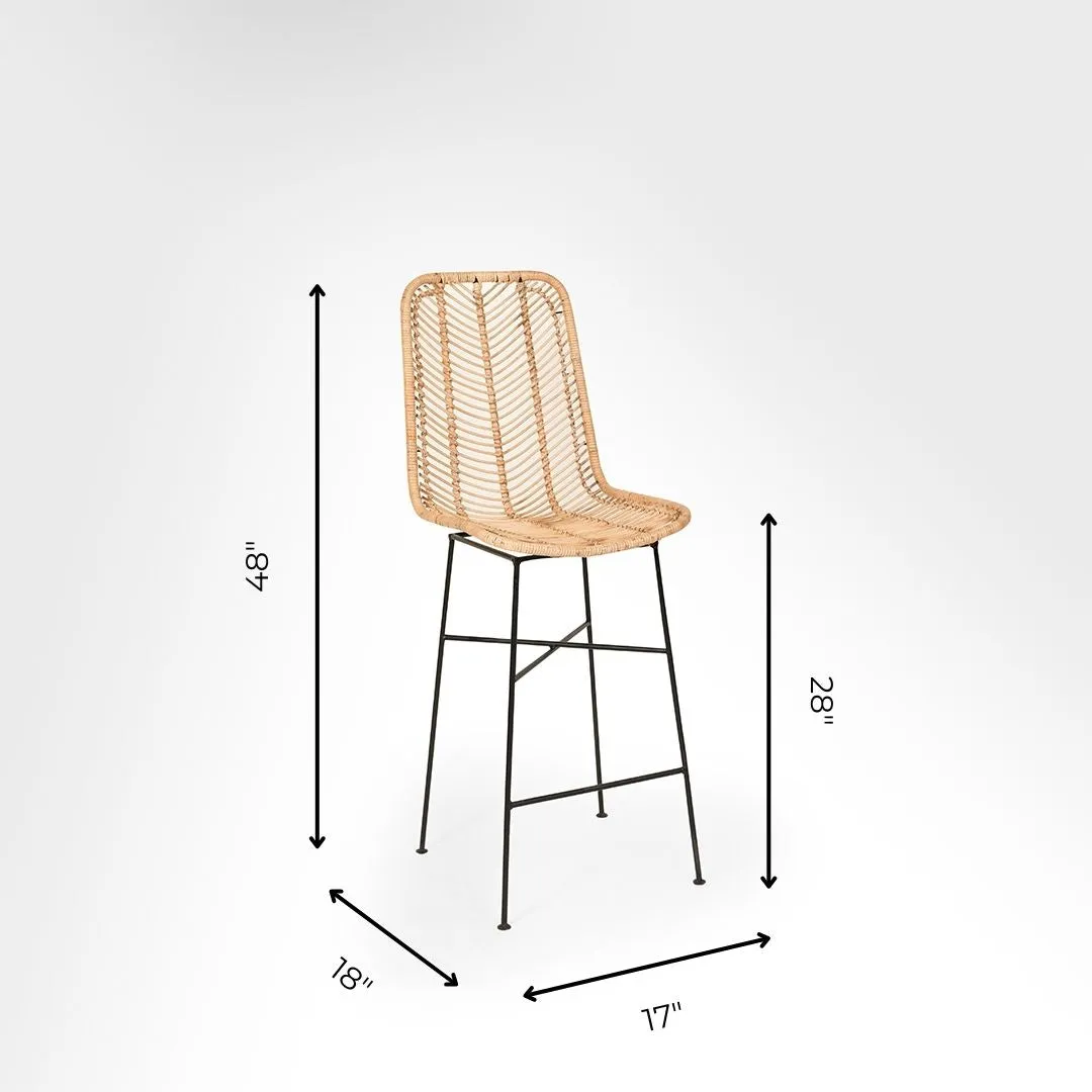 Koh Cane Bar Chair 27