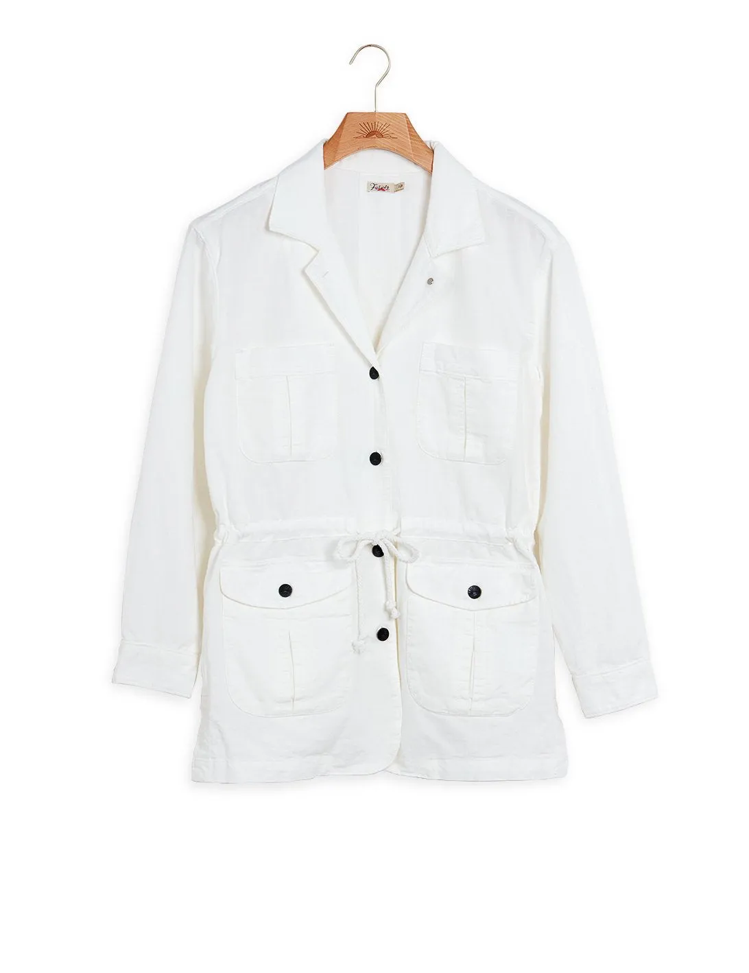 Larkspur Jacket in White