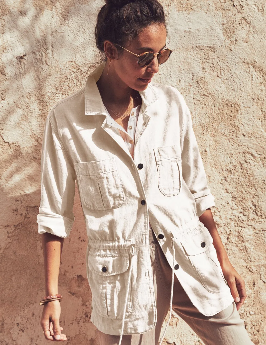 Larkspur Jacket in White