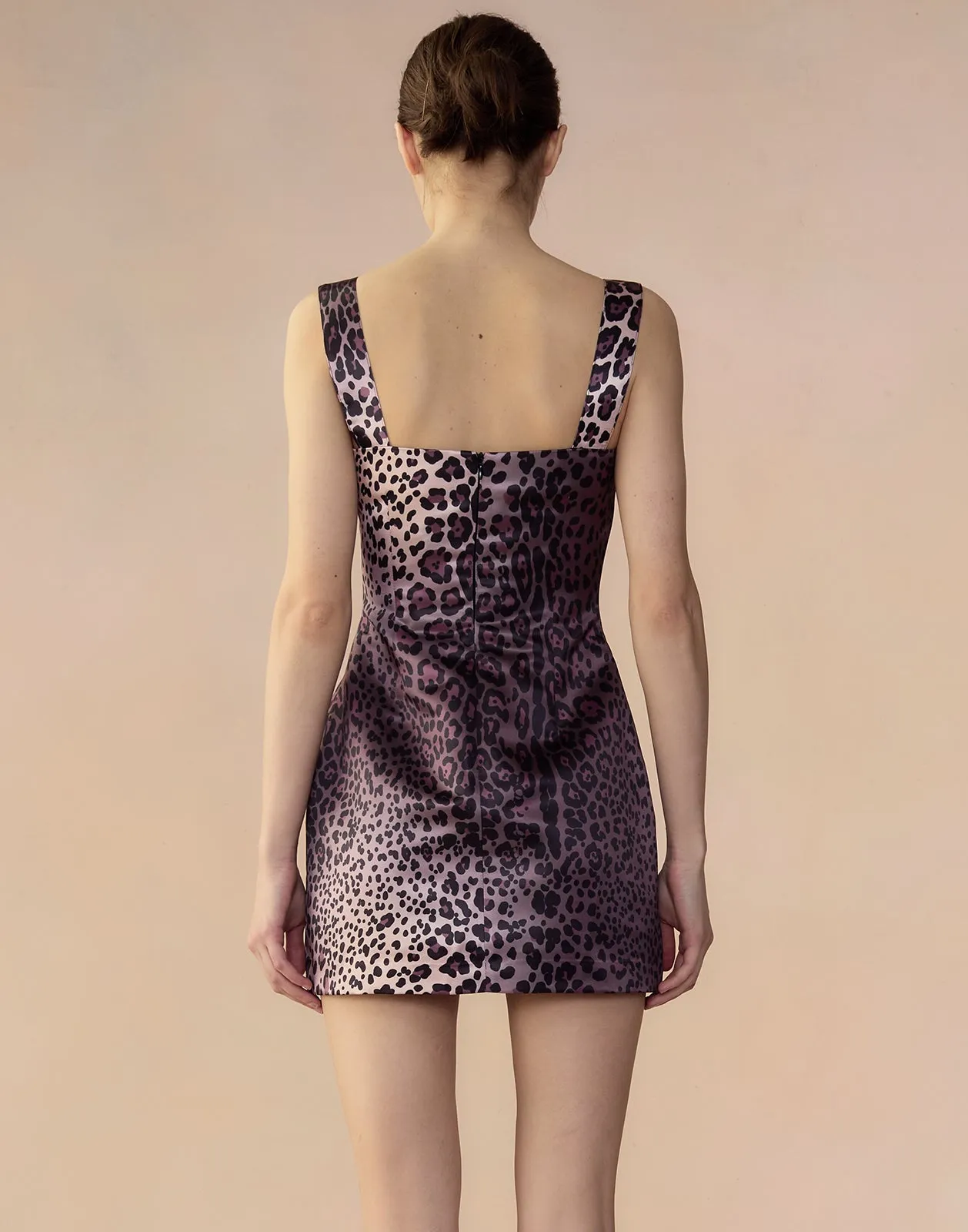 Leopardess Satin Dress