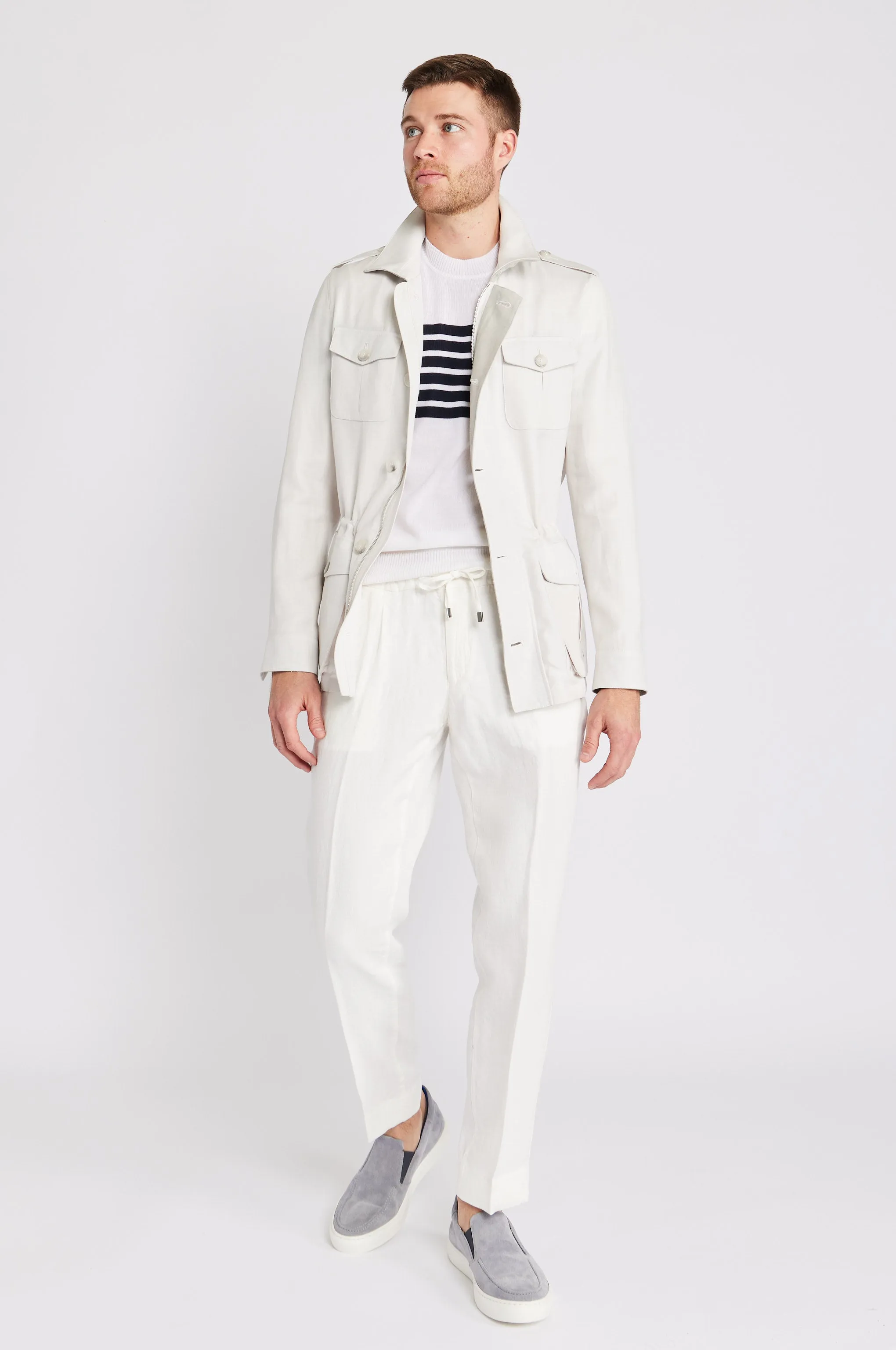 Linen Safari Jacket
