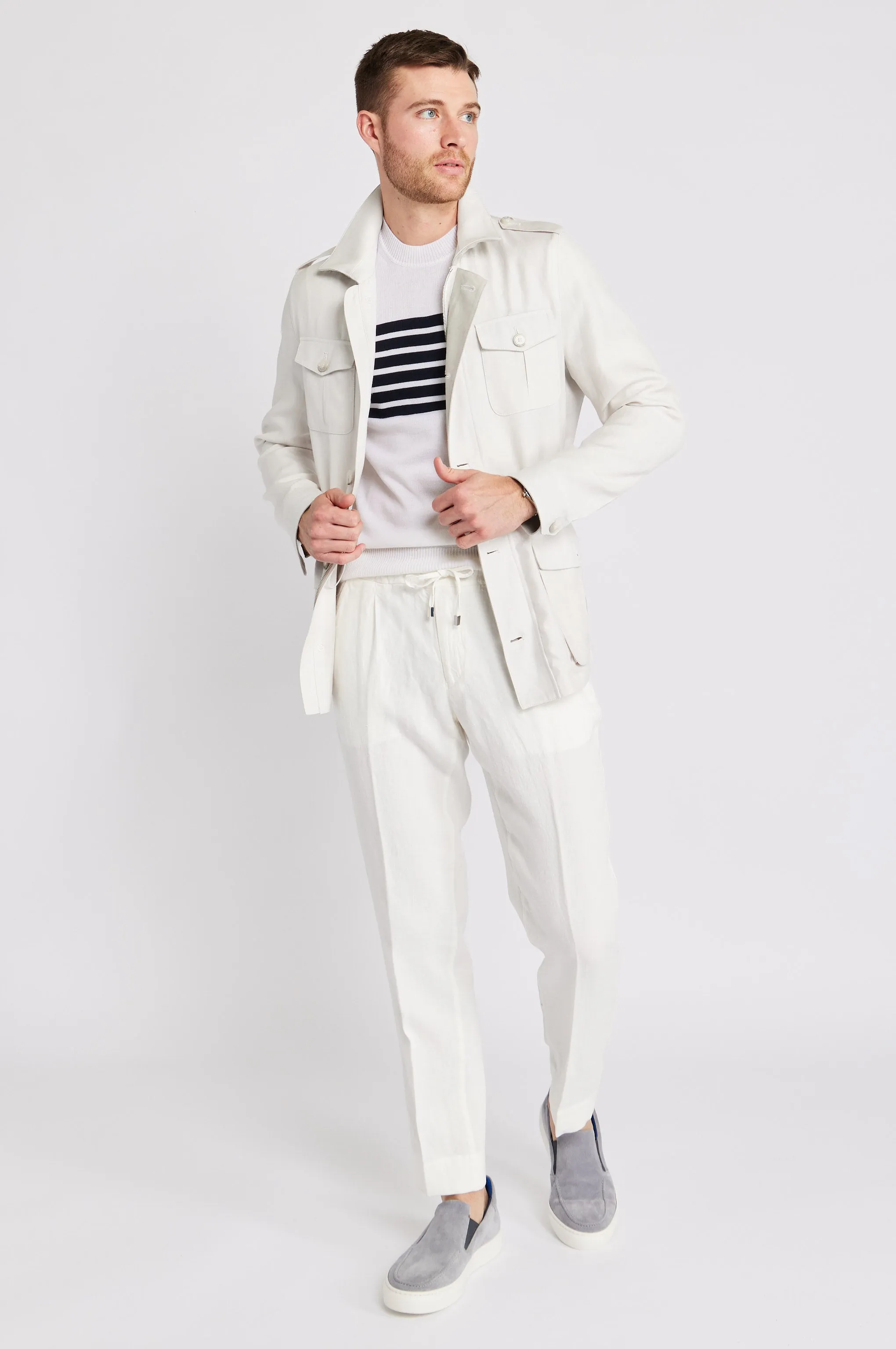 Linen Safari Jacket