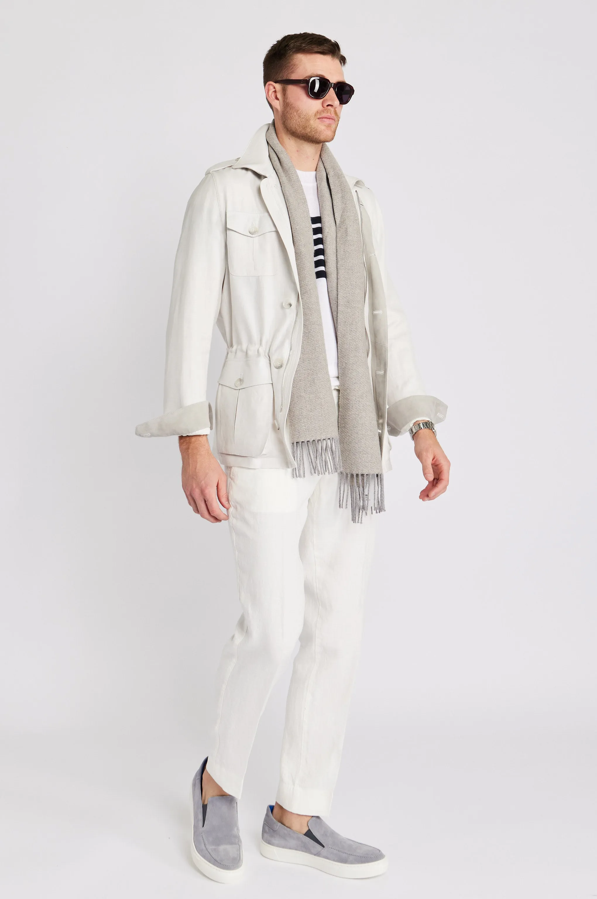 Linen Safari Jacket