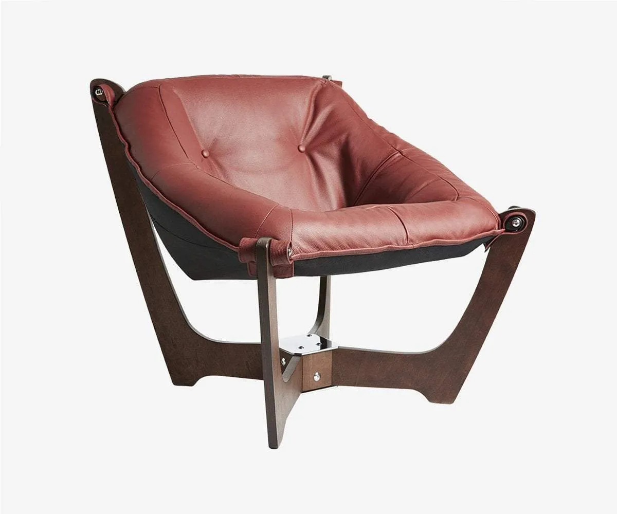 Luna Low Back Chair - Walnut Frame