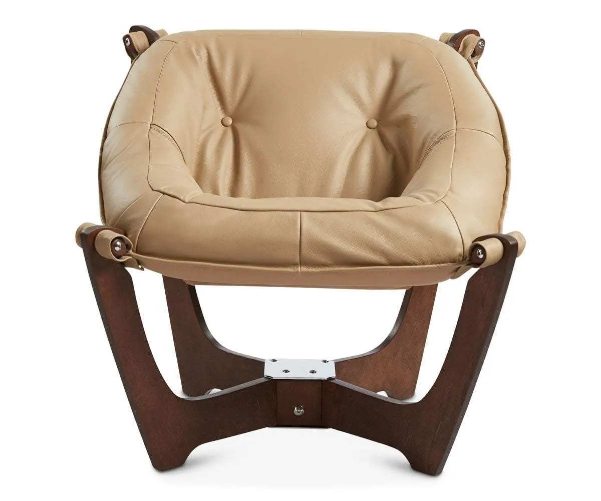 Luna Low Back Chair - Walnut Frame