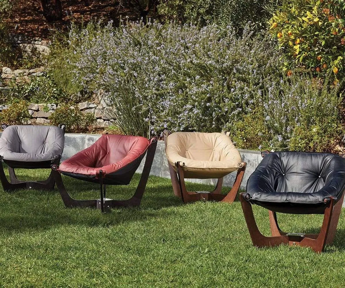 Luna Low Back Chair - Walnut Frame
