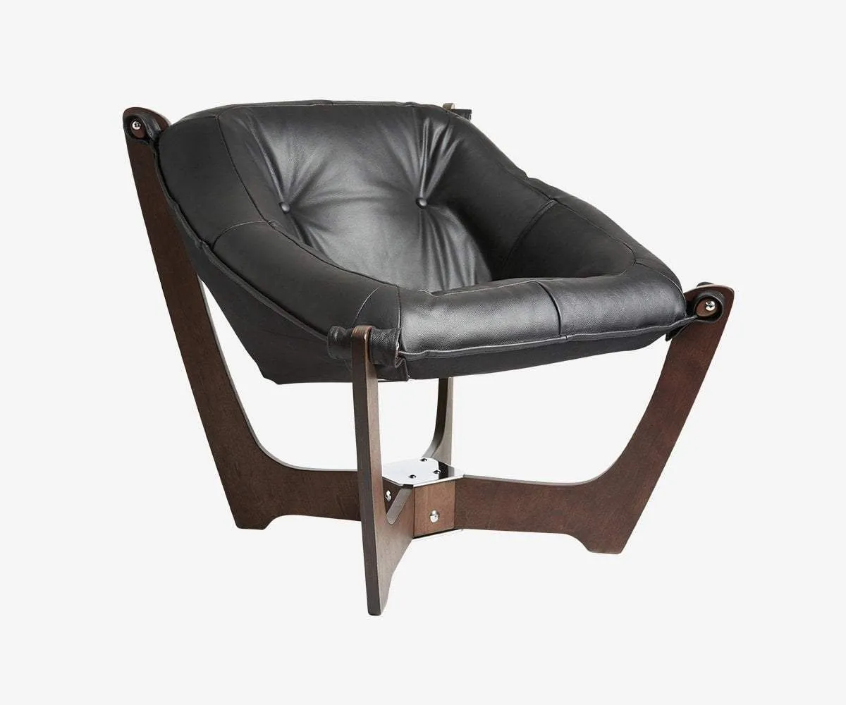 Luna Low Back Chair - Walnut Frame