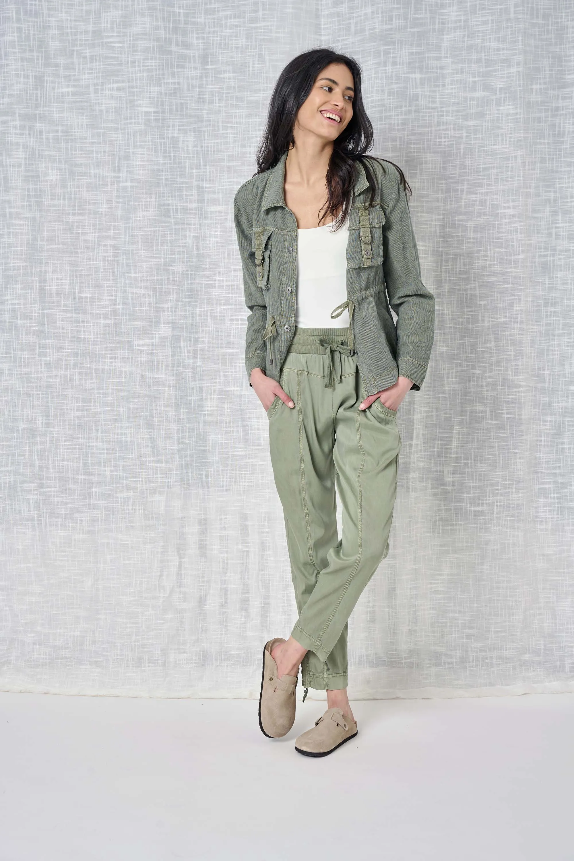 Maddy Stripe Linen Jacket