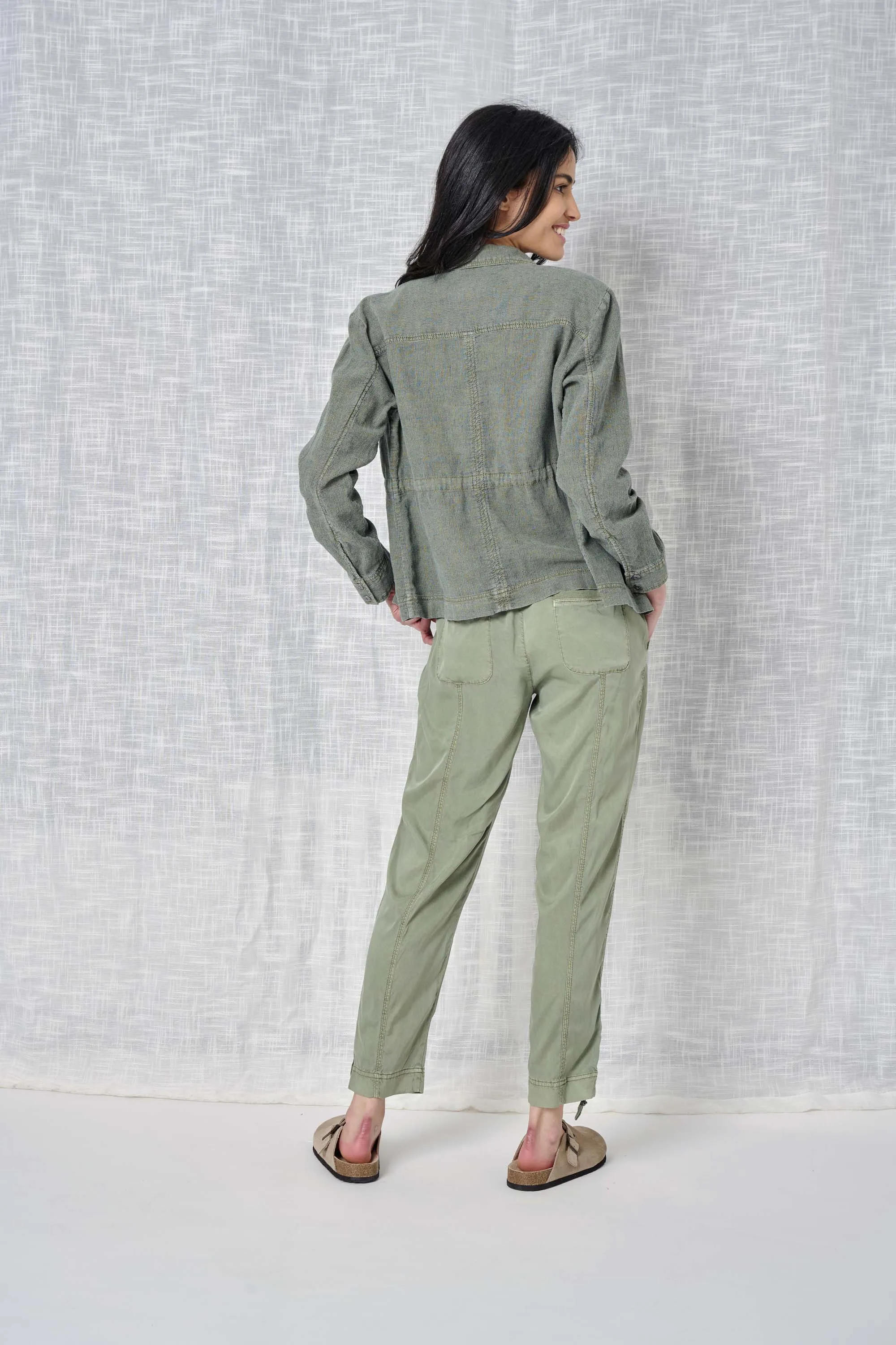 Maddy Stripe Linen Jacket
