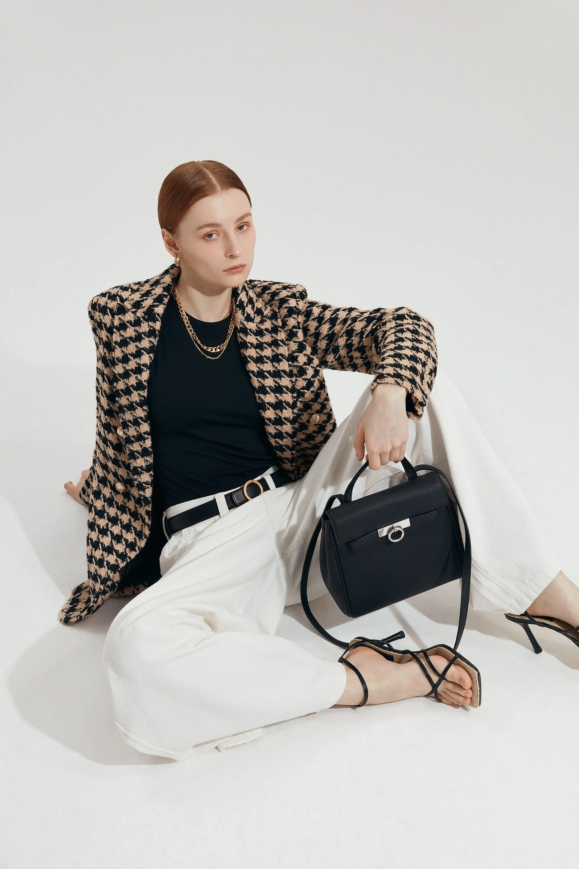 Madison Houndstooth Blazer