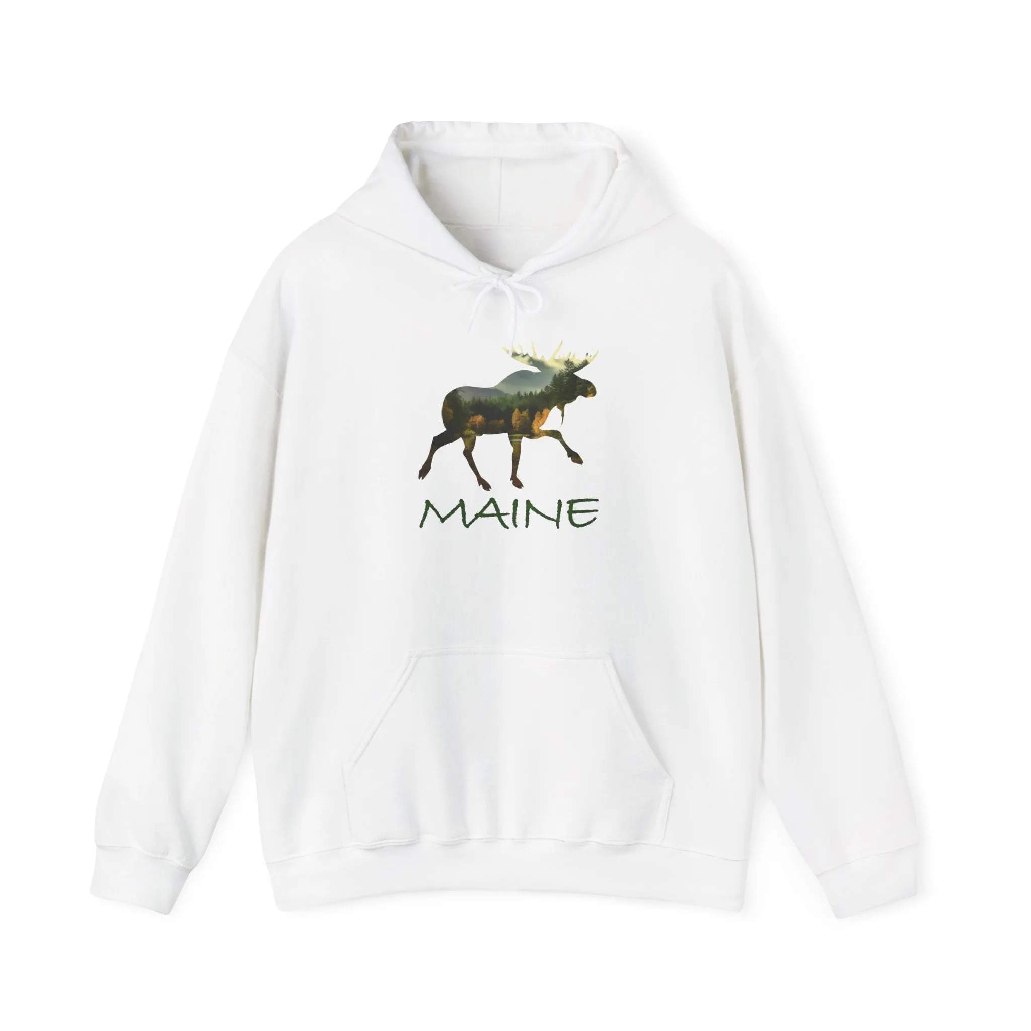 Maine Moose Hooded Sweatshirt - Nice Souvenir as Well as a Thoughtful Gift